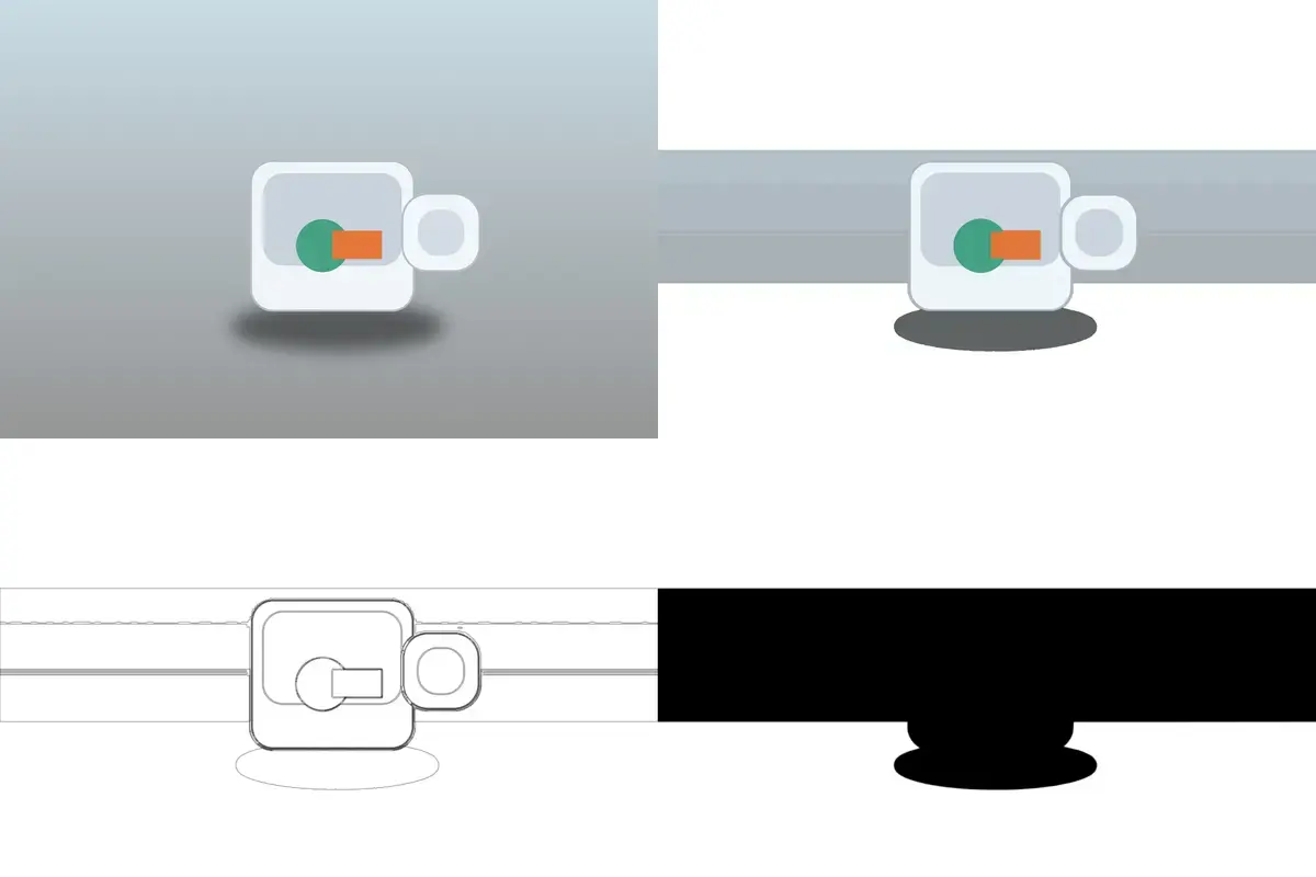 Photo-like sample: complex image converted to cut-ready vectors